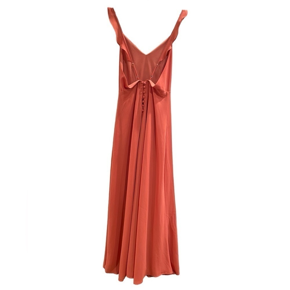 Lulu's Meteoric Rise Maxi Dress Flutter Sleeves A-line Gown - Picture 4 of 10